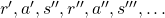 r', a', s'', r'', a'', s''', \dots