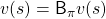 v(s) = \mathsf{B}_{\pi} v(s)