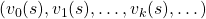 (v_{0}(s), v_{1}(s), \dots, v_{k}(s), \dots)