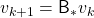 v_{k+1} = \mathsf{B}_{\ast} v_{k}