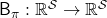 \mathsf{B}_{\pi}: \mathbb{R}^{\mathcal{S}} \rightarrow \mathbb{R}^{\mathcal{S}}