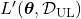 L'(\boldsymbol{\theta}, \mathcal{D}_{\text{UL}})