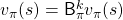 v_{\pi}(s) = \mathsf{B}^k_{\pi} v_{\pi}(s)